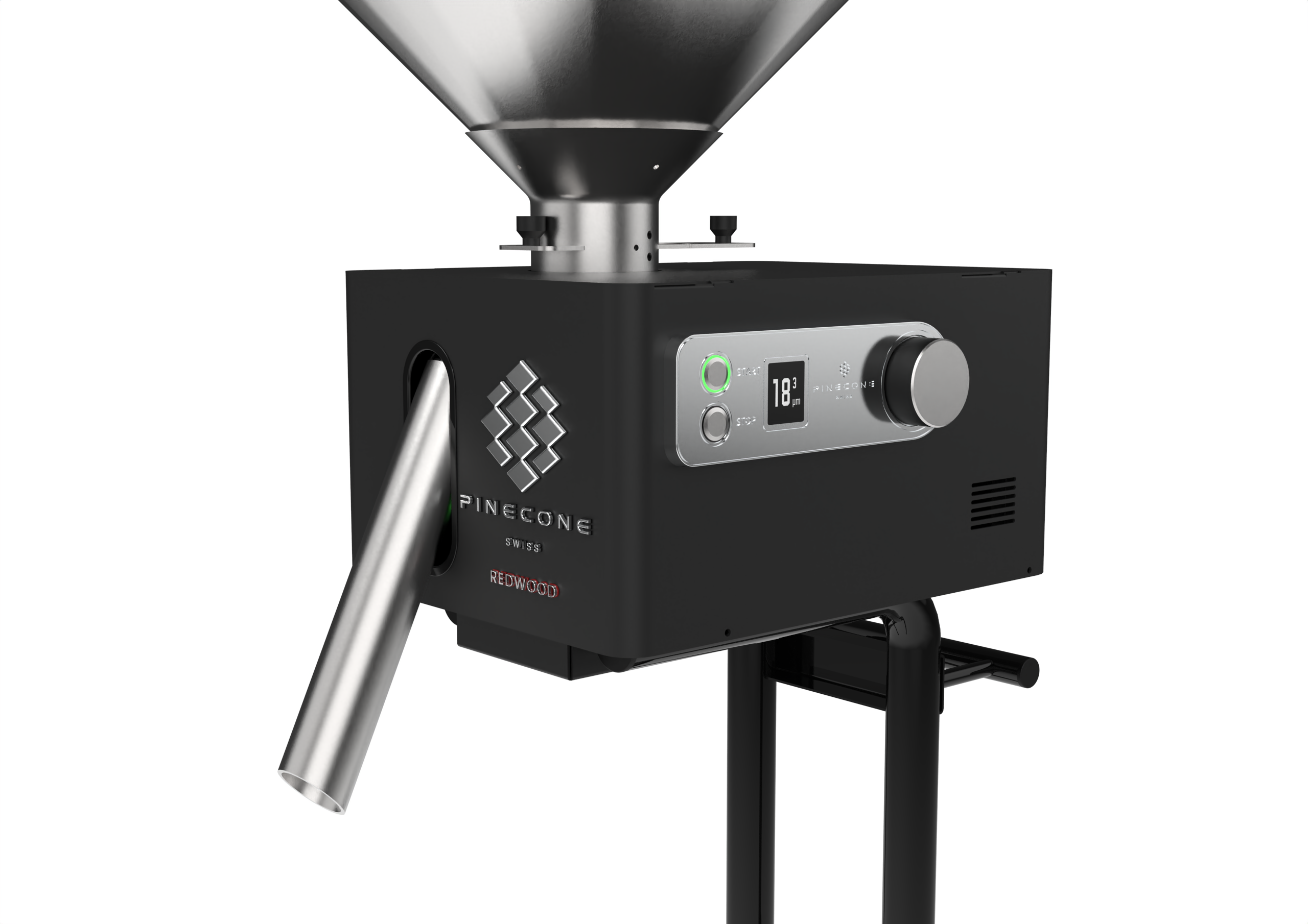 Pinecone Redwood Industrial Coffee Grinder