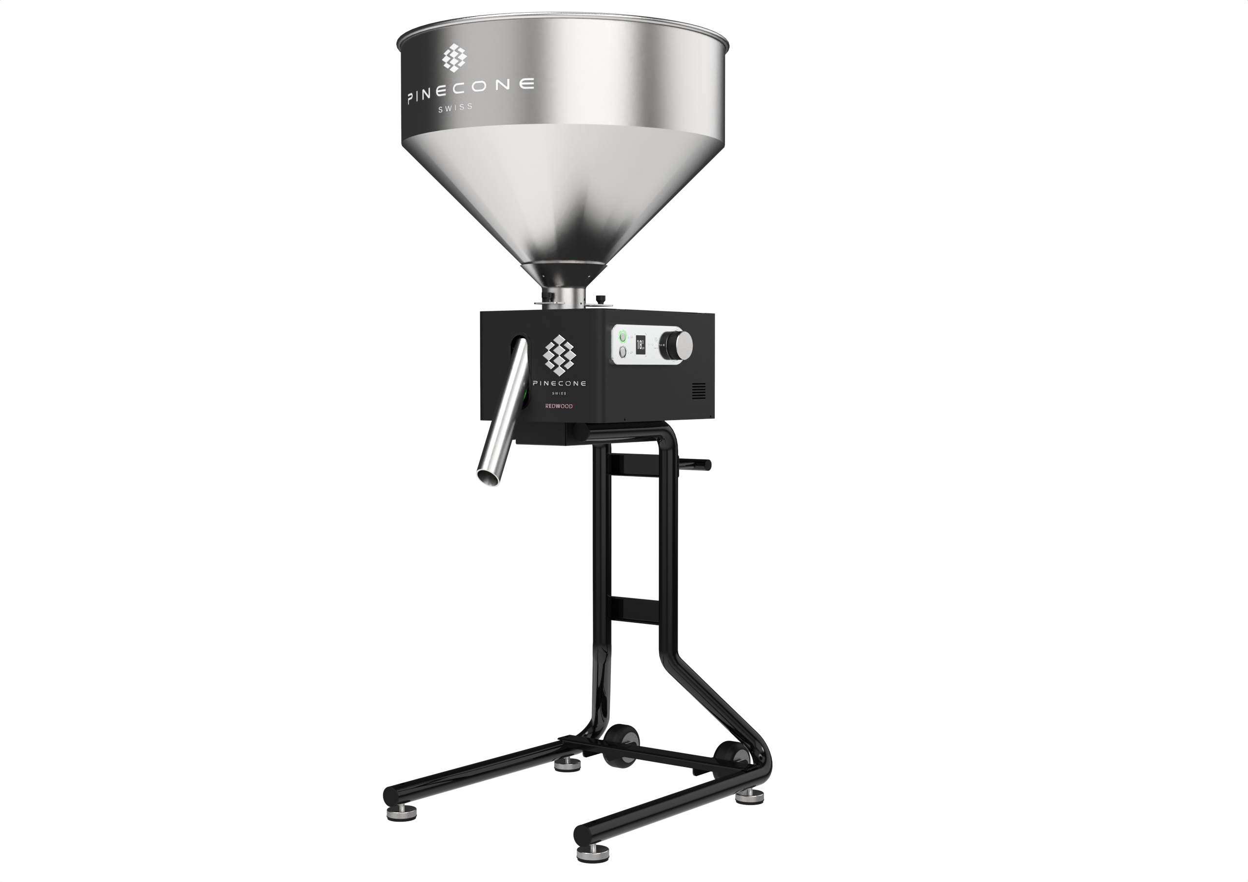 Pinecone Redwood Industrial Coffee Grinder
