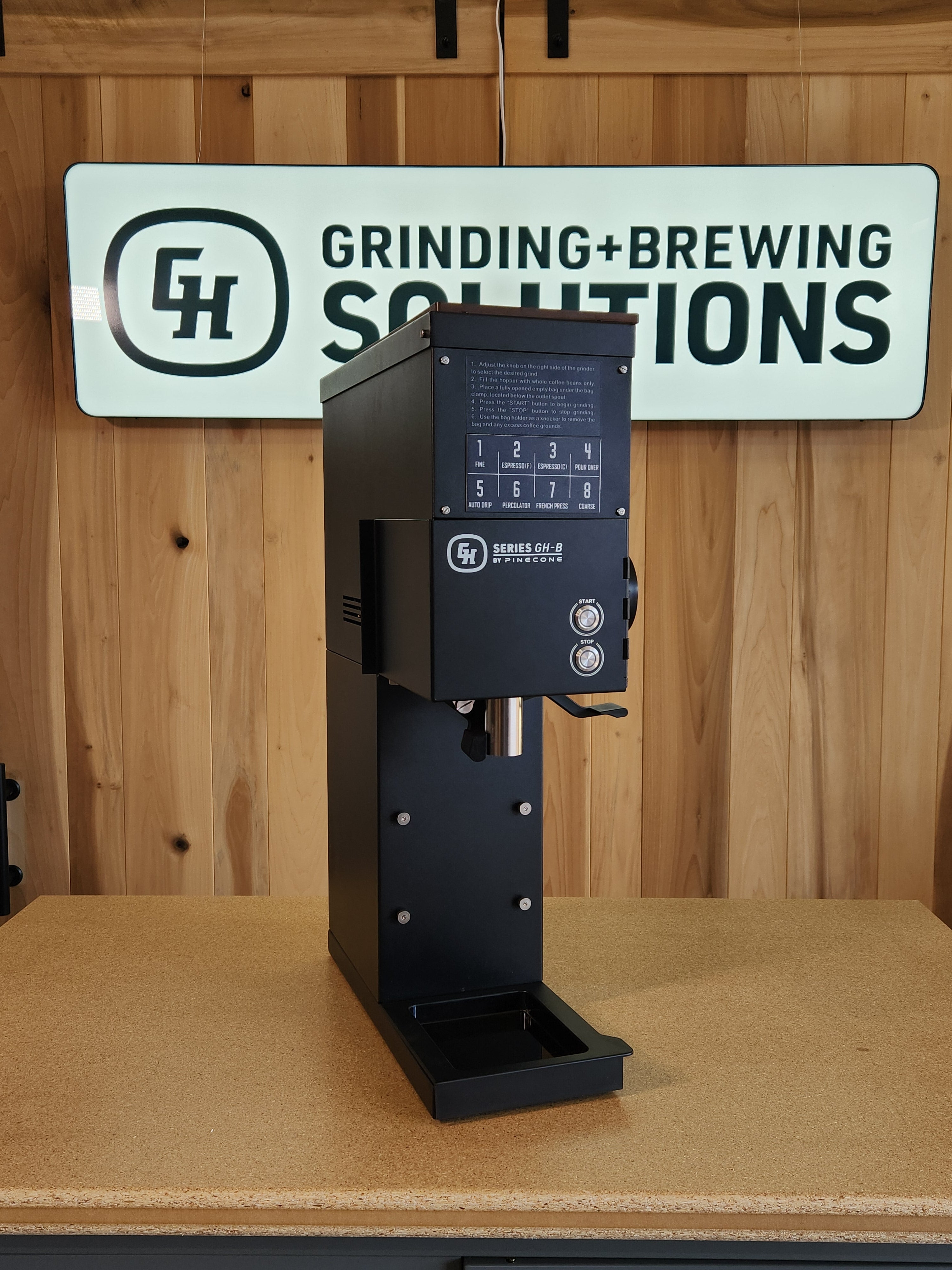 Pinecone GH-B Bulk Coffee Grinder Black DEMO