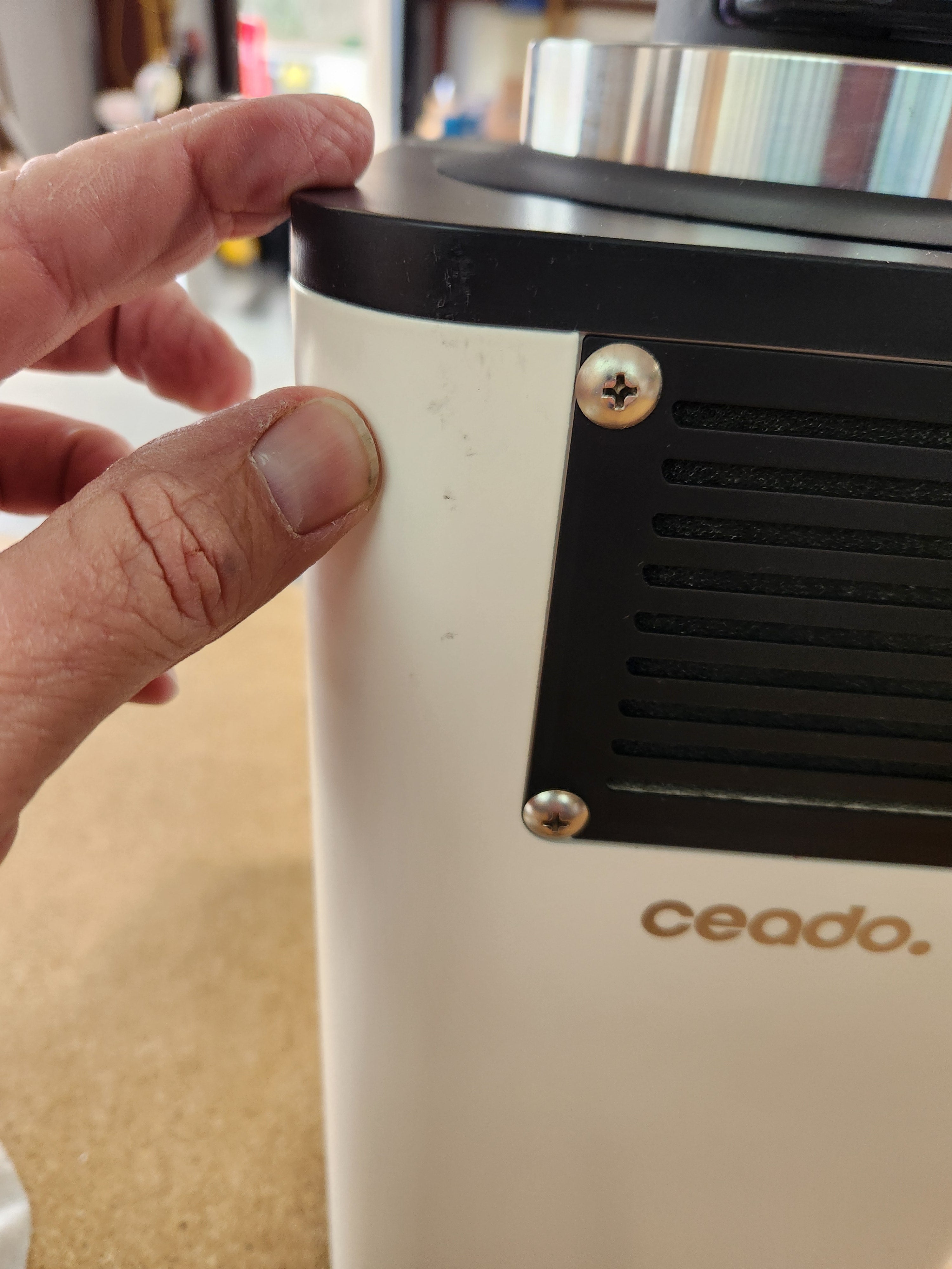 Ceado REV Titan Espresso Grinder with WAM White DEMO BHE232007