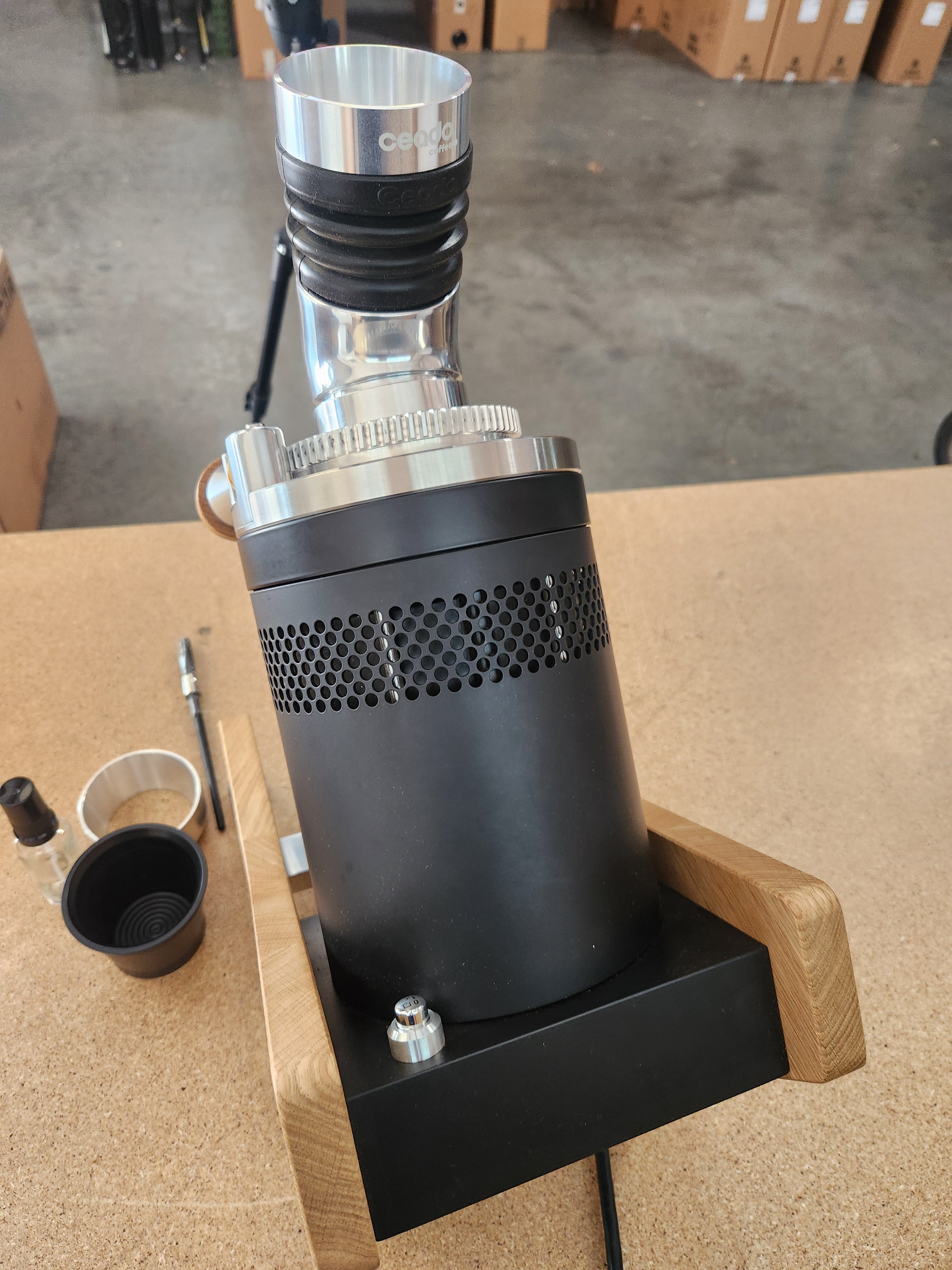 Ceado E37Z Naked Single Dose Espresso Grinder Black DEMO DHD092064