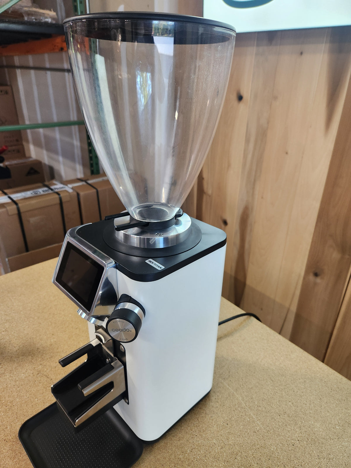 Ceado REV Titan Espresso Grinder with WAM White DEMO DHD261037